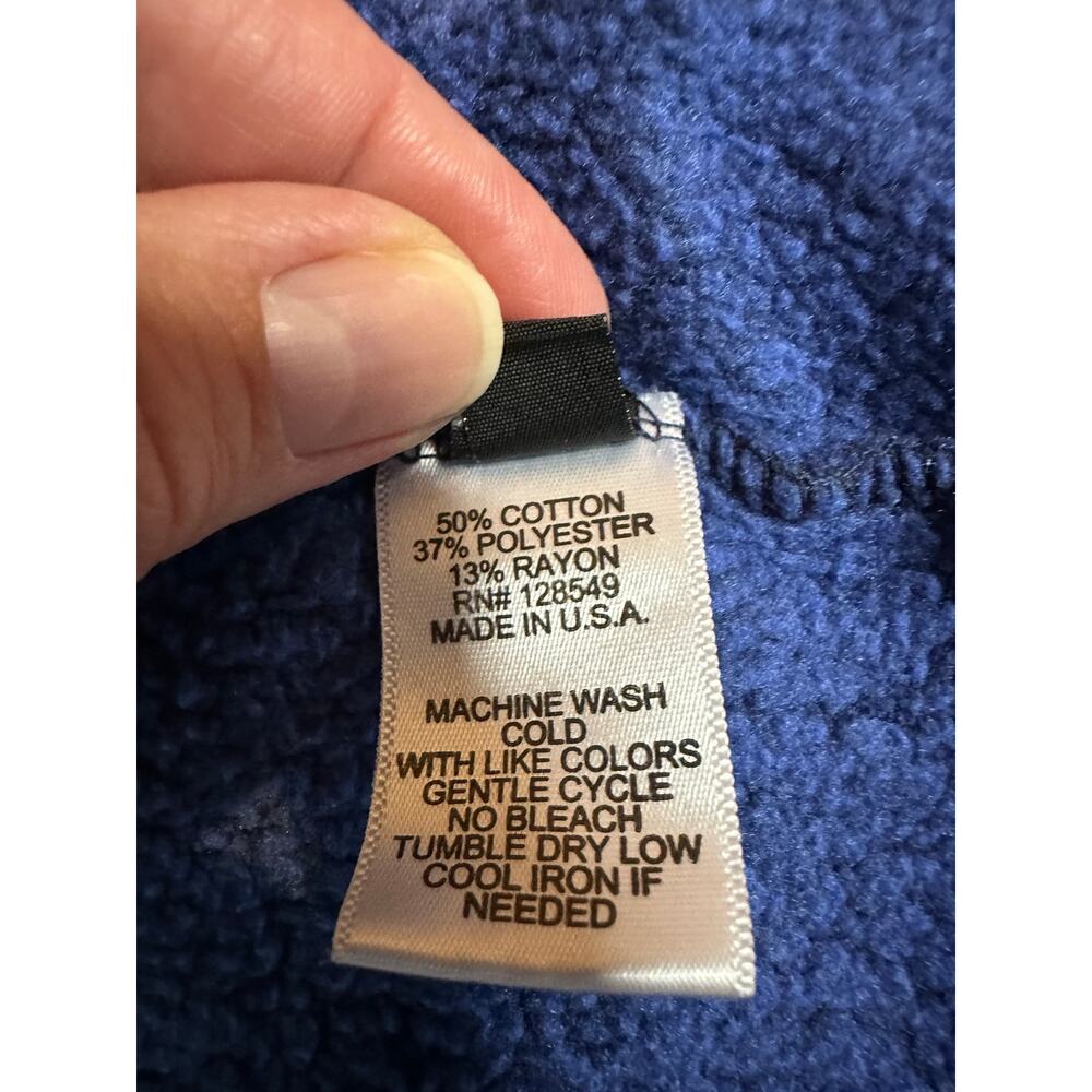 Aviator Nation 5 Stripe Zip Up Hoodie XL Blue Full Zip Sweatshirt Relaxed Vibes - Picture 9 of 12